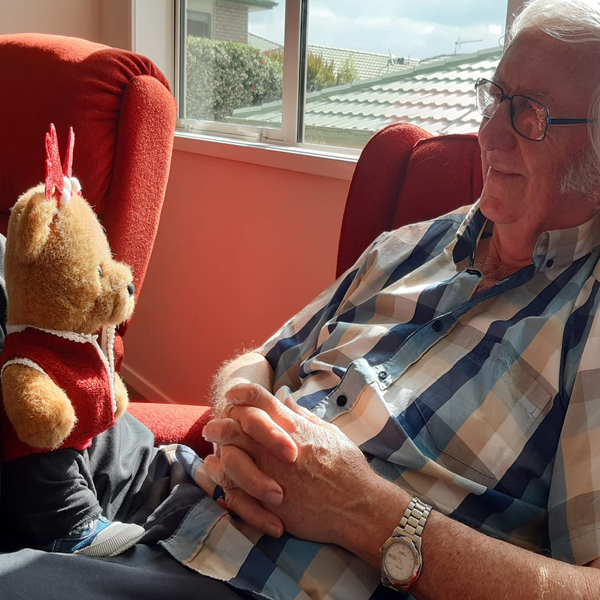 Mike Legg talks to Bertie Bear about a new book in the series. 